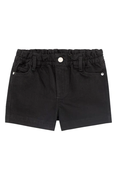 Dl1961 Kids' Paperbag Waist Shorts In Black