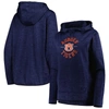 Under Armour Heathered Navy Auburn Tigers Fleece Pullover Hoodie In Heather Navy
