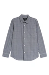 Nordstrom Kids' Poplin Button-up Shirt In White Mixed Check
