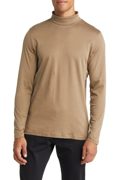 Robert Barakett Georgia Cotton Turtleneck In Shitake