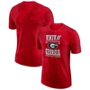 Nike Red Georgia Bulldogs Team Stack T-shirt In Red