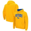 COLOSSEUM COLOSSEUM GOLD PITT PANTHERS ARCH & LOGO 3.0 PULLOVER HOODIE