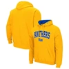Colosseum Men's  Gold Pitt Panthers Arch & Team Logo 3.0 Pullover Hoodie In Gold