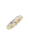 Melinda Maria The Grand Heiress Eternity Ring In Gold White Diamondettes