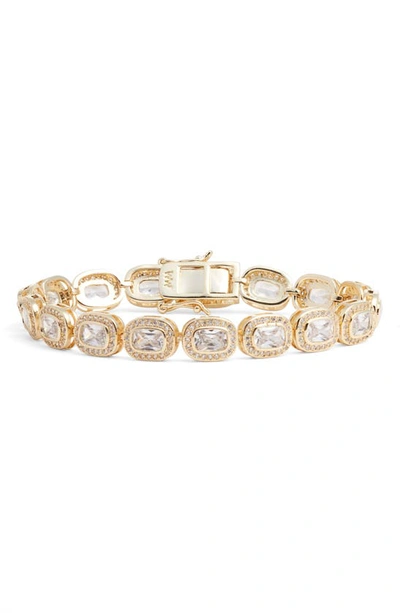 Melinda Maria The Diana Bracelet In Gold/white Diamondettes