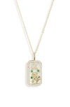 Melinda Maria Zodiac Pendant Necklace In Goldeo