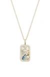 Melinda Maria Zodiac Pendant Necklace In Goldquarius