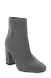 Mia Braxton Block Heel Bootie In Grey