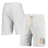 Concepts Sport Men's  Oatmeal San Diego Padres Mainstream Logo Terry Tri-blend Shorts In Oatmeal