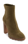 Karl Lagerfeld Peppy Bootie In Olive