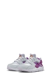 Nike Kids' Air Huarache Sneaker In Platinum/ Violet/ Copper