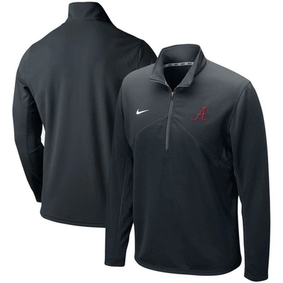 Nike Black Alabama Crimson Tide Primary Logo Training Performance Quarter-zip Jacket