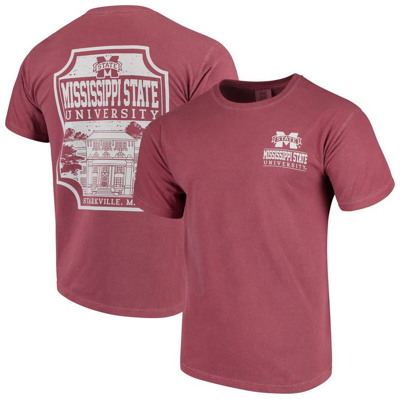Image One Maroon Mississippi State Bulldogs Comfort Colors Campus Icon T-shirt
