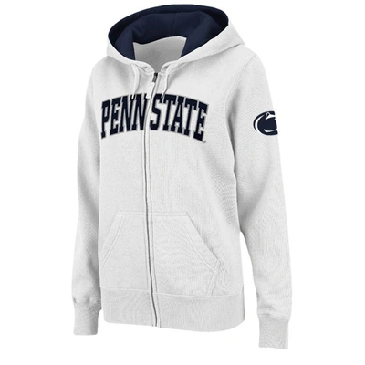 Colosseum Stadium Athletic White Penn State Nittany Lions Arched Name Full-zip Hoodie