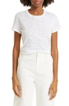 Atm Anthony Thomas Melillo Schoolboy Tee In White/ Sil