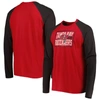 NEW ERA NEW ERA RED TAMPA BAY BUCCANEERS CURRENT RAGLAN LONG SLEEVE T-SHIRT