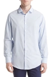 MIZZEN + MAIN LEEWARD TRIM FIT SOLID PERFORMANCE BUTTON-UP SHIRT