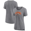 Fanatics Branded Heathered Gray Cleveland Browns Drop Back Modern T-shirt In Heather Gray