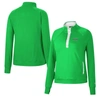 Colosseum Kelly Green Marshall Thundering Herd Kipling Raglan Quarter-snap Top In Kelly Green