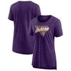Fanatics Branded Heathered Purple Los Angeles Lakers True Classics Tri-blend T-shirt In Heather Purple