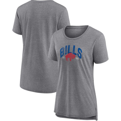 Fanatics Branded Heathered Gray Buffalo Bills Drop Back Modern T-shirt