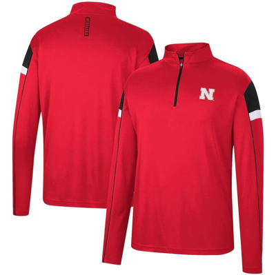 Colosseum Scarlet Nebraska Huskers Golf Match Quarter-zip Windshirt