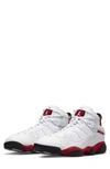 Nike Jordan Men's Air 6 Rings Basketball Shoes In White/red/black