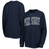 Pressbox Navy Penn State Nittany Lions Surf Plus Size Southlawn Waffle-knit Thermal Tri-blend Long S In Navy