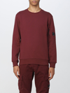 C.p. Company Sweatshirt  With Lens In Royal Blue