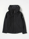 C.p. Company Lens-detail Hooded Jacket In Black