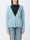 Alysi Alpaca-blend Cardigan In Gnawed Blue