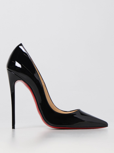 Christian Louboutin Kate Patent Leather Pumps In Black