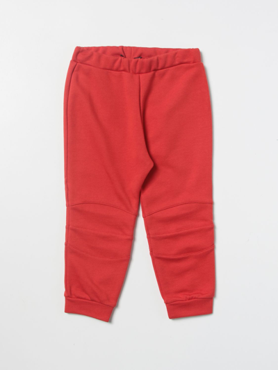 Balmain Babies' Jogging Pants With Logo In Red