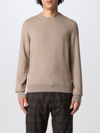 Drumohr Crew-neck Cashmere Jumper In Beige