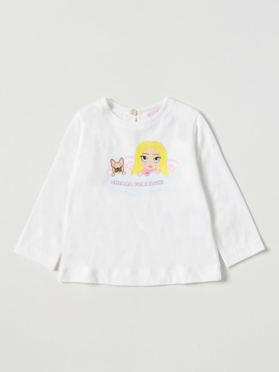 Chiara Ferragni Babies' Mascotte T-shirt In Cream