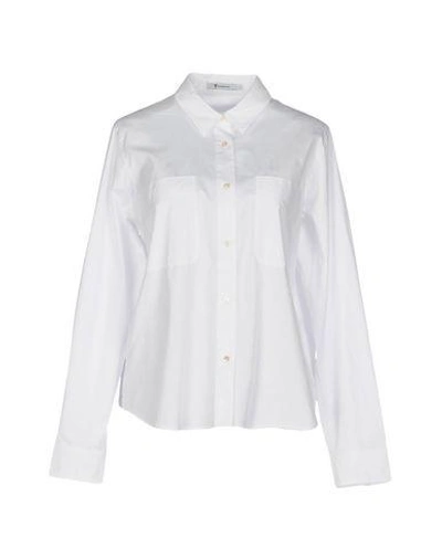 Alexander Wang T Solid Colour Shirts & Blouses In White