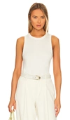 Splendid Isla Reversible Sweater Tank In Stone