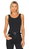 Yummie Ruby Seamlessly Shaped Thong Bodysuit In Black