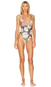 Agua Bendita Tulipa Suki One Piece Swimsuit In Multicolor
