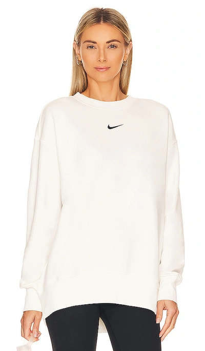 Nike Nsw Fleece Crewneck Sweatshirt In White