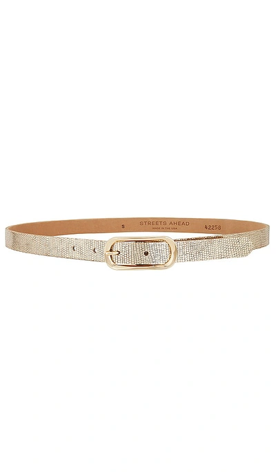 Streets Ahead Belt In Gold