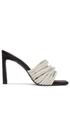Jonathan Simkhai Lena Embellished Multi-strap Leather Mules In Black