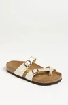 Birkenstock Women's Mayari Buckled Slide Sandals In White