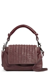 Day & Mood Milicent Leather Crossbody Bag In Burgundy