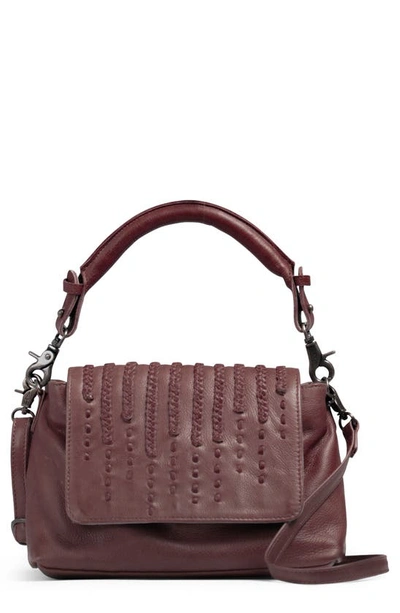 Day & Mood Milicent Leather Crossbody Bag In Burgundy