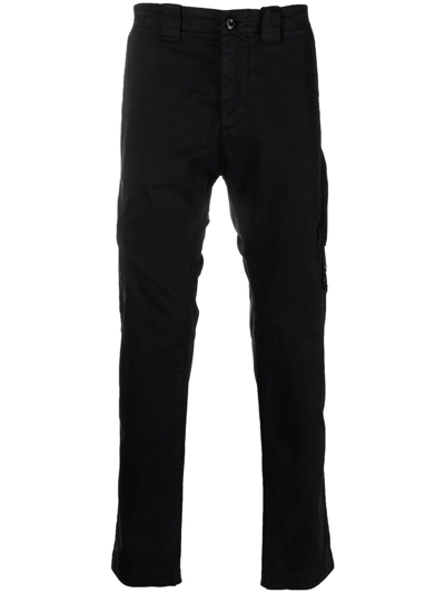 C.p. Company Straight-leg Cargo Pants In Black