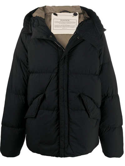 Ten C Artic Down Parka Jacket In Black