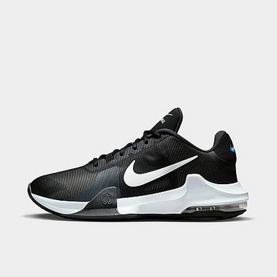 Nike Air Max Impact 4 Basketball Shoes In Black/anthracite/racer Blue/white