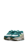 Nike Kids' Air Max 90 Sneaker In White/ Spruce/ Phantom/ Volt