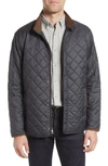 Peter Millar Suffolk Quilted Travel Coat In Black